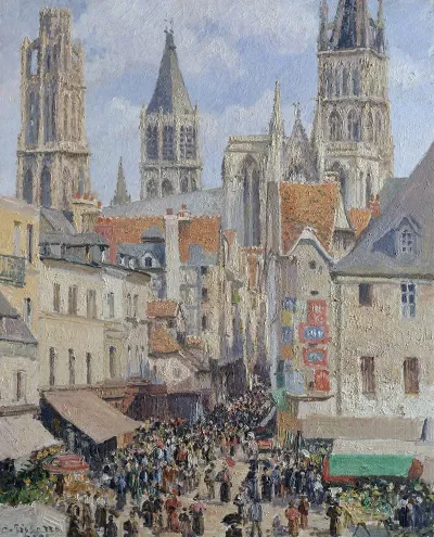 Rue De Lepicerie Rouen Effect Of Sunlight