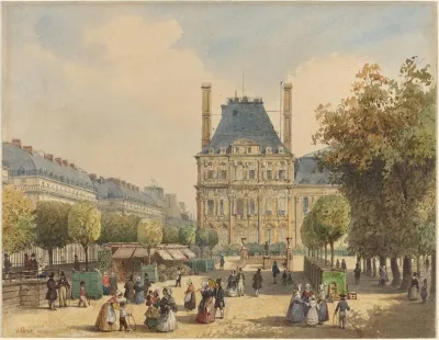 Rue De Rivoli And Pavillon Marsan