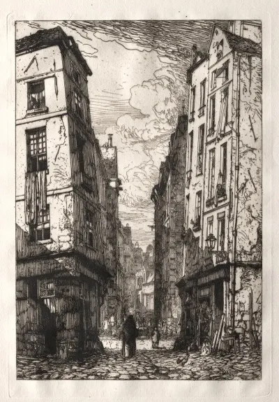 Rue Des Marmousets Old Paris