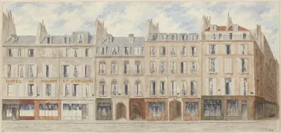 Rue Dorleans Saint Honore No11 A 19 Supprimee Par Le Percement De La Rue Du Louvre