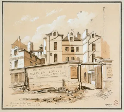Rue Du Vieux Colombier Maisons Demolies En 1877