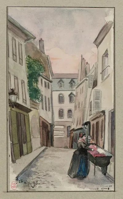 Rue Laplace Donnant Rue De La Montagne Sainte Genevieve Et Rue Valette En 1895