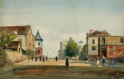 Rue Marcadet Et Rue Du Mont Cenis En 1876 18eme Arrondissement Paris
