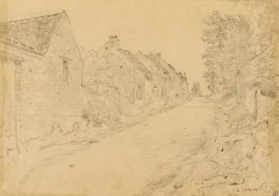 Rue Montante Dans Un Village