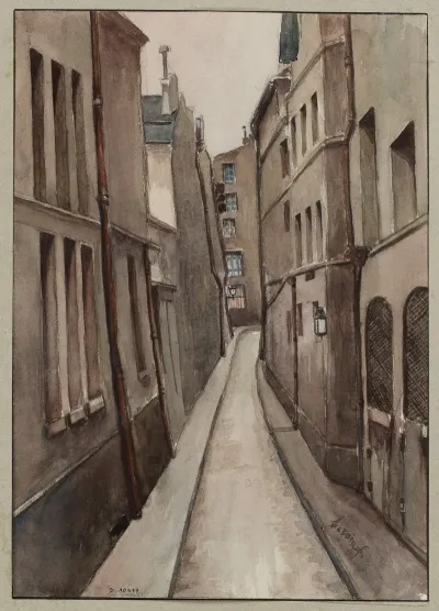 Rue Taille Pain Cote De La Rue Du Cloitre Saint Merri A La Rue Brise Miche