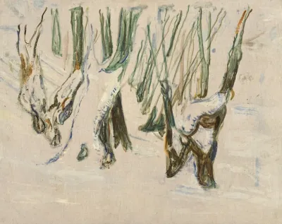 Rugged Trunks In Snow