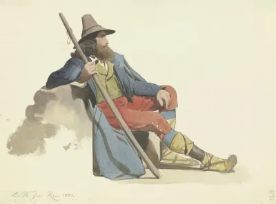 Ruhender Hirte Der Romischen Campagna