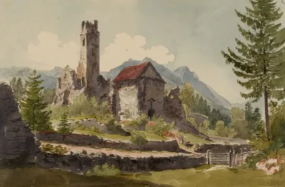 Ruine Des Klosters Valduna Bei Rankweil