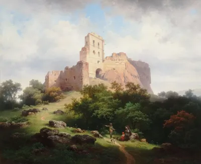 Ruine Paulenstein Bei Stampfen In Ungarn