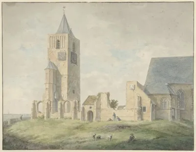 Ruine Van De Kerk Te Warmond