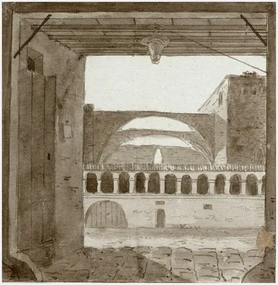 Ruine Van Een Klooster Te Barcelona