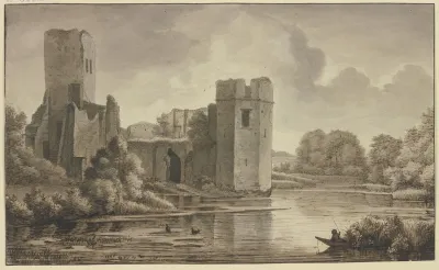 Ruine Von Schloss Honingen In Kralingen Bei Rotterdam