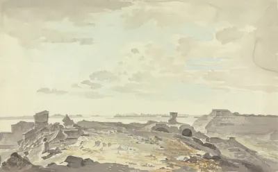 Ruined Fort On A River