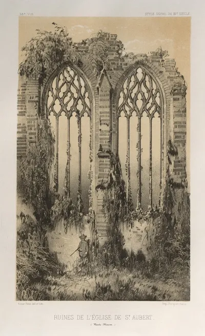 Ruines De Leglise De St Aubert Haute Marne