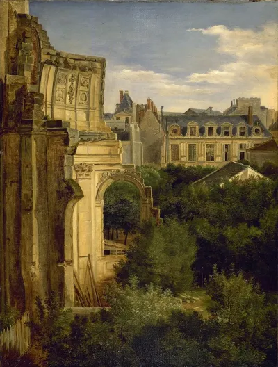 Ruines De Leglise Saint Louis Du Louvre Et Hotel De Longueville