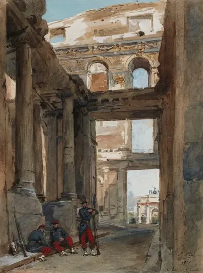 Ruines Des Tuileries 7 Juillet 1871