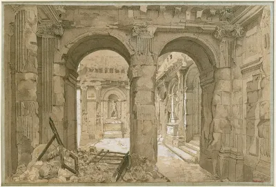 Ruines Des Tuileries Le Portique