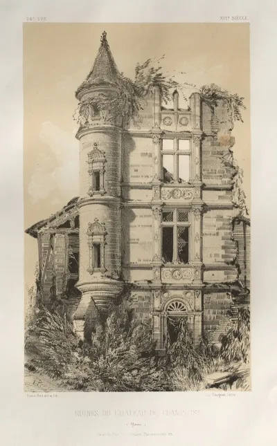 Ruines Du Chateau De Champlost Yonne