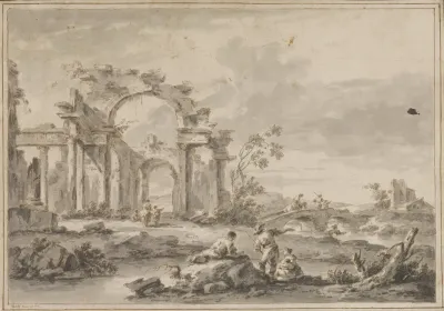 Ruins And Bridge