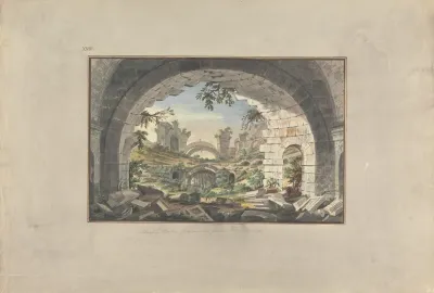 Ruins At Pergamon Probably Of The Amphitheatre