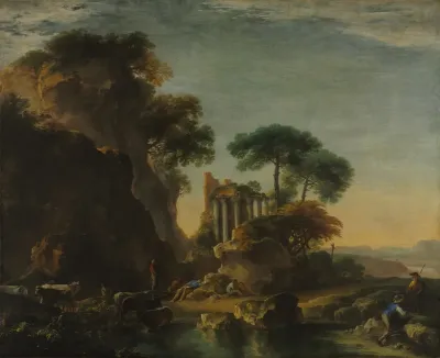 Ruins In A Rocky Landscape