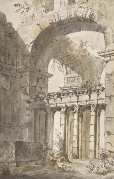 Ruins Of A Basilica Or Mausoleum