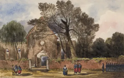 Ruins Of Church At Hampton Va