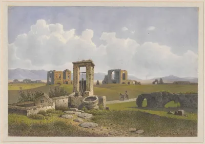 Ruins Of Lukullus Villa By Via Appia In Rome