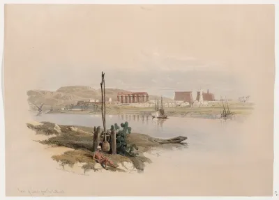 Ruins Of Luxor From The South West