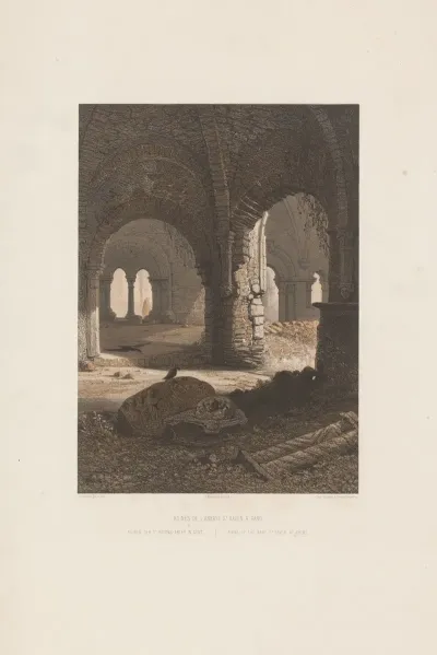 Ruins Of The Abby St Bavon At Ghent
