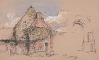 Ruins Of The Ancient Palace Of The Archbishops Of Canterbury At Otford Kent September 24 1856
