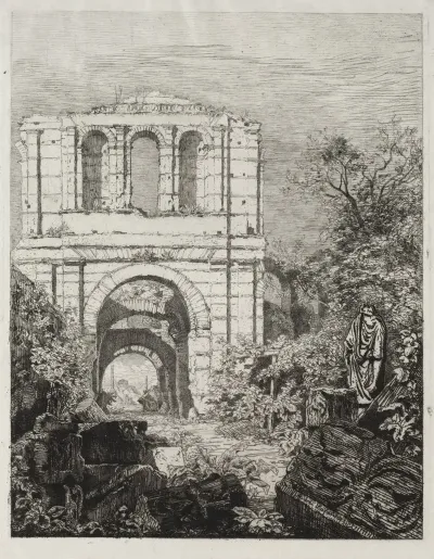 Ruins Of The Gallien Palace In Bordeaux