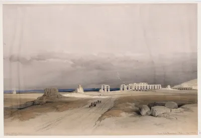 Ruins Of The Memnonium Thebes Dec 5th 1838