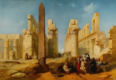 Ruins Of The Palace Of Karnak At Thebes