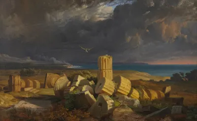 Ruins Of The Temple Of Hera At Selinunte