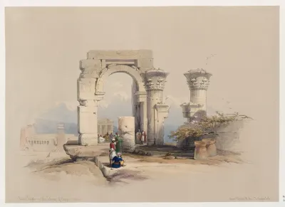 Ruins Temple On The Island Of Biggeh Biga Bijah Nubia