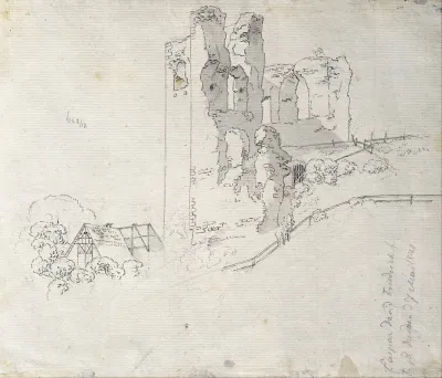 Ruins With The Roof Of A Farmhouse