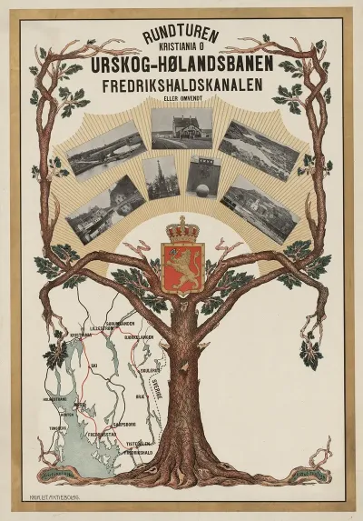 Rundturen Kristiania O Urskog Holandsbanen Fredrikshaldskanalen Eller Omvendt