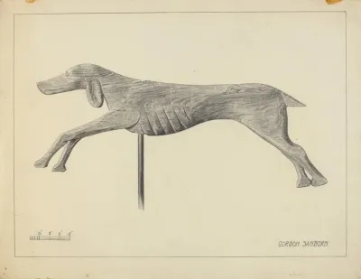 Running Dog Weather Vane 2
