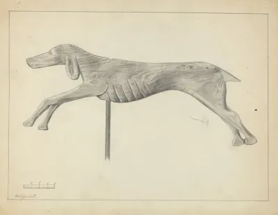 Running Dog Weather Vane