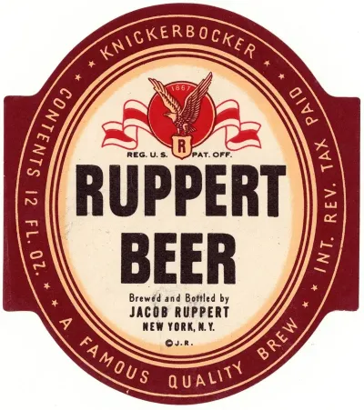 Ruppert Beer Label 2