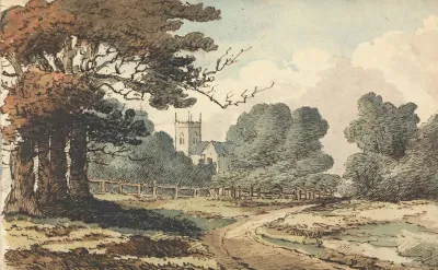 Rural Scene With Church