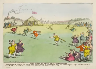 Rural Sports Or A Cricket Match Extraordinary