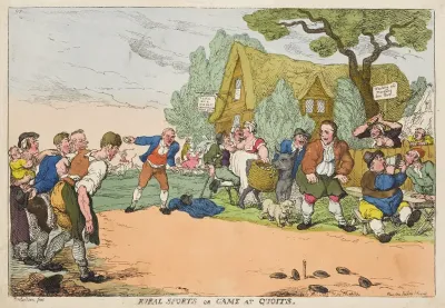 Rural Sports Or Game At Quoits