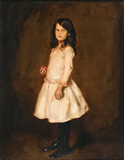 Ruth Standing In A White Dress