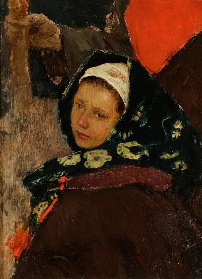 Ruthenian Woman Head Of A Peasant Woman