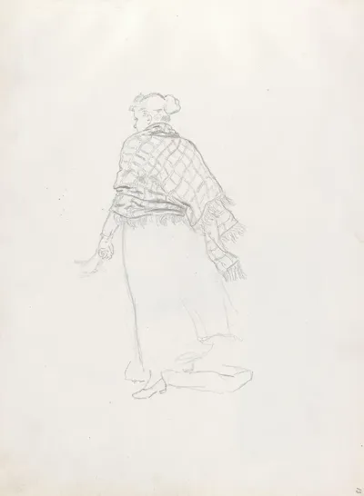 Ryggvendt Kvinnefigur 2