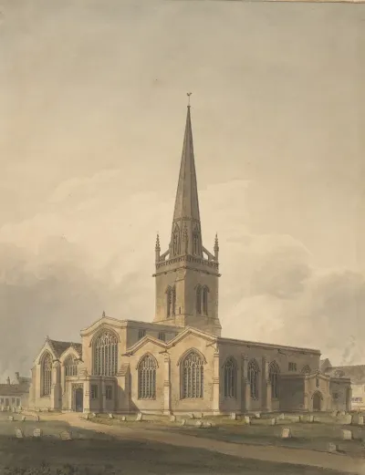 S W View Of St Helens Church Abingdon Berkshire