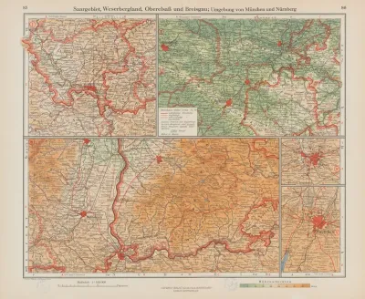 Saargebiet Weserbergland Oberelsass Und Breisgau Umgebung Von Munchen Und Nurnberg