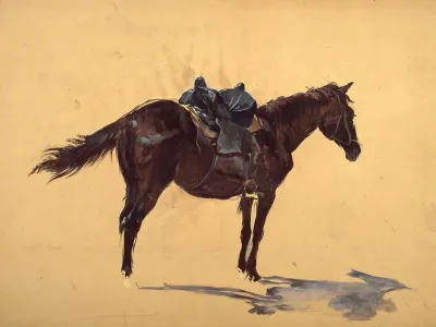 Saddled Horse Study For The Raclawice Panorama